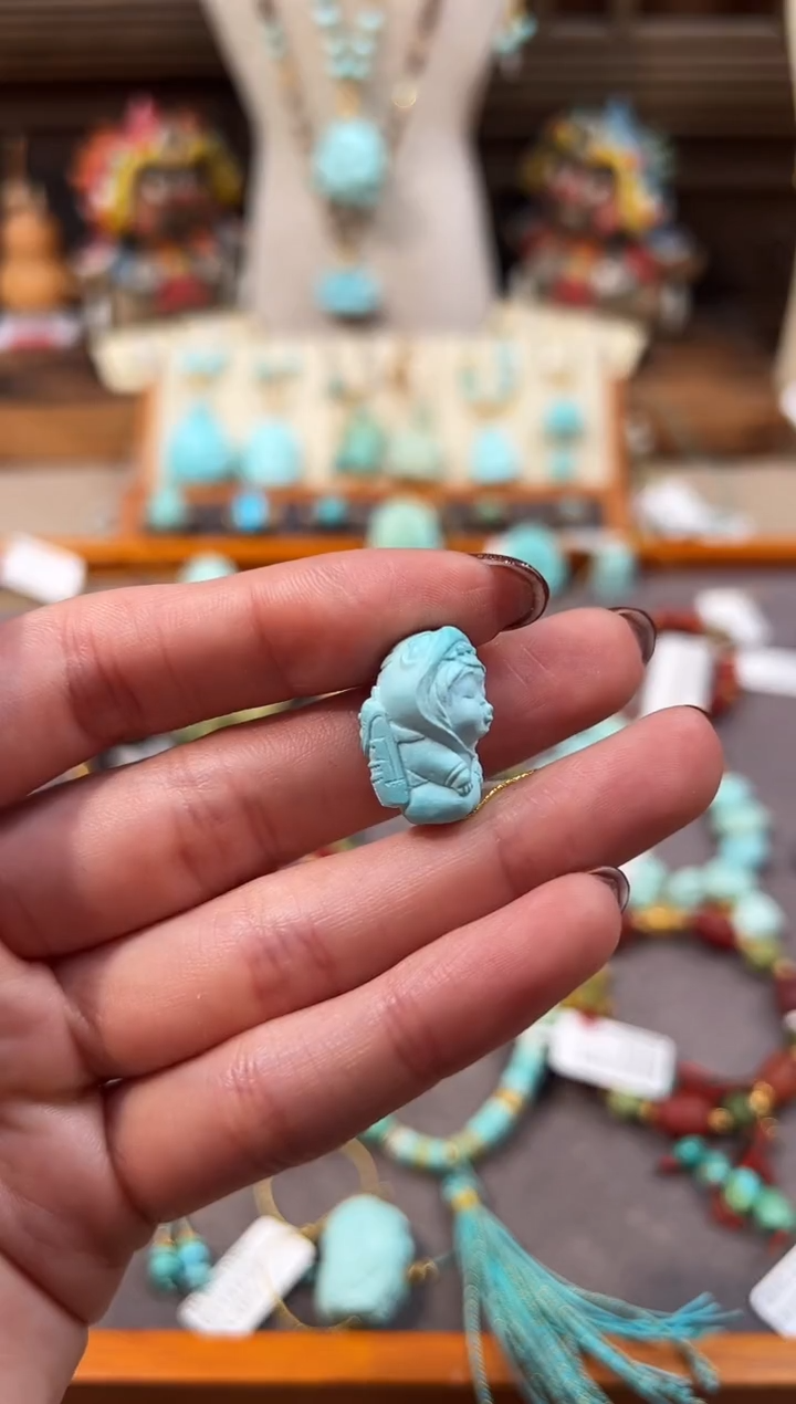 未镶嵌绿松石配饰嘟嘟嘴