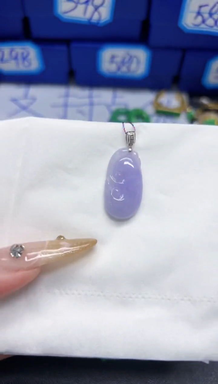 【闪购商品】翡翠颈饰18K金镶嵌Y缅料A货/支持复检/一件