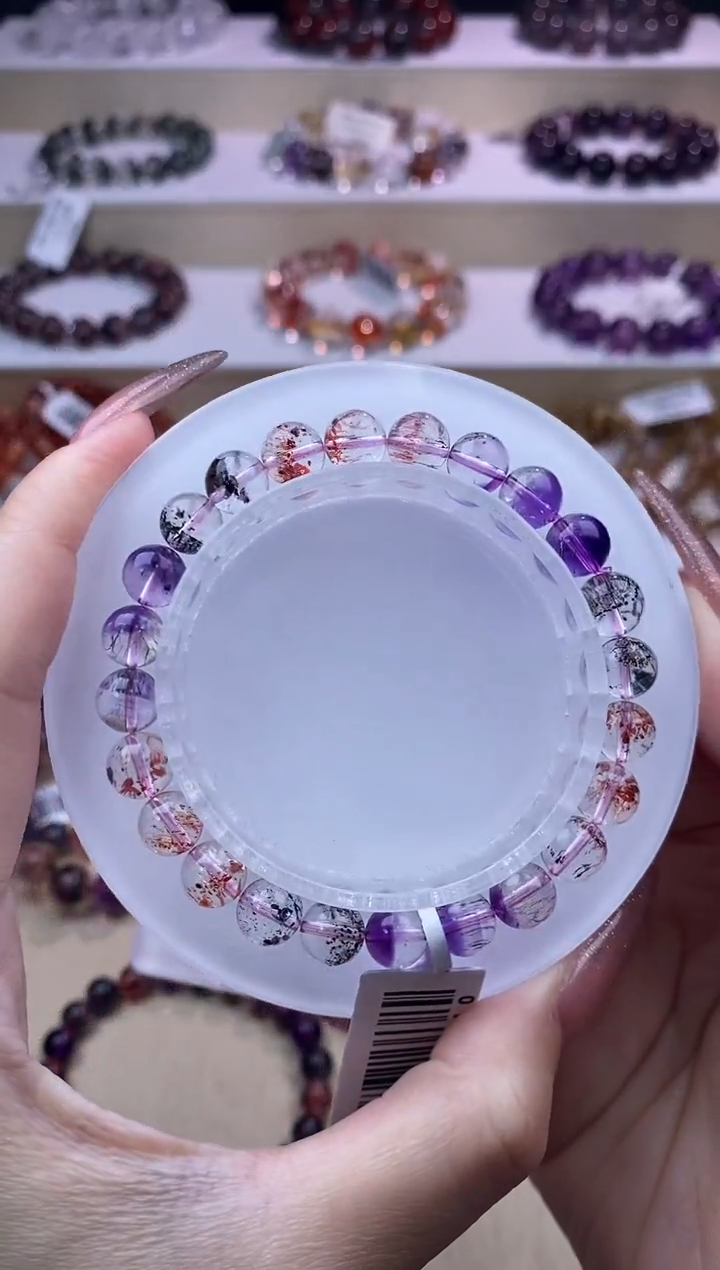 水晶手链未镶嵌彩虹超七7m+