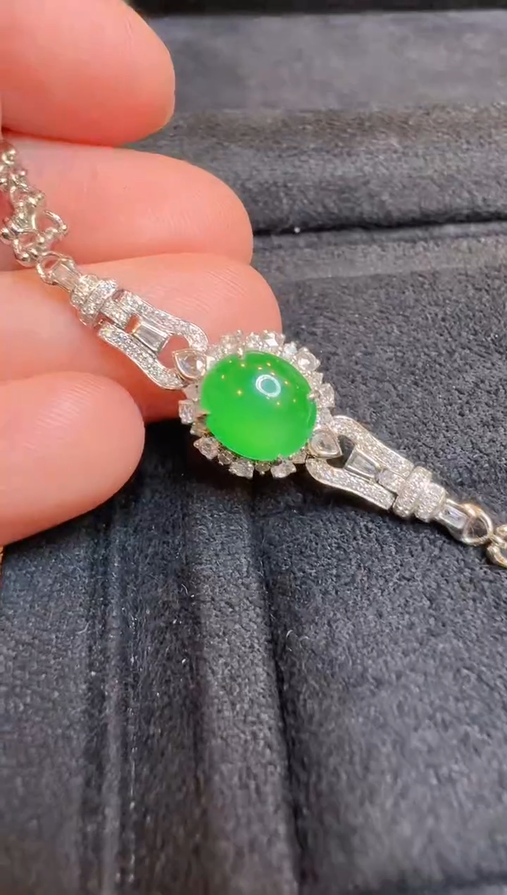 【闪购商品】翡翠手链18K金镶嵌多样性团购发一件