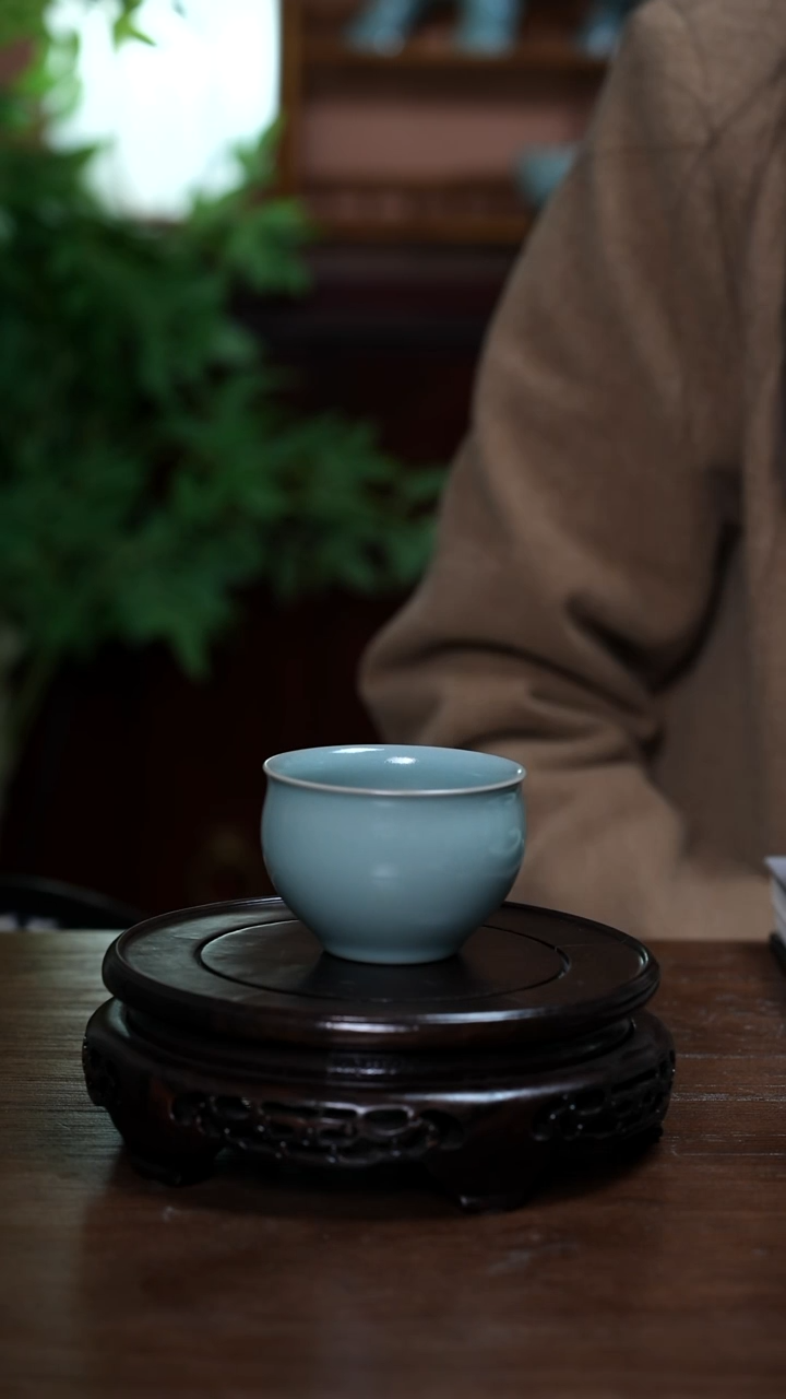 【闪购商品】L·宝丰宋官窑原产地汝瓷佛渡杯