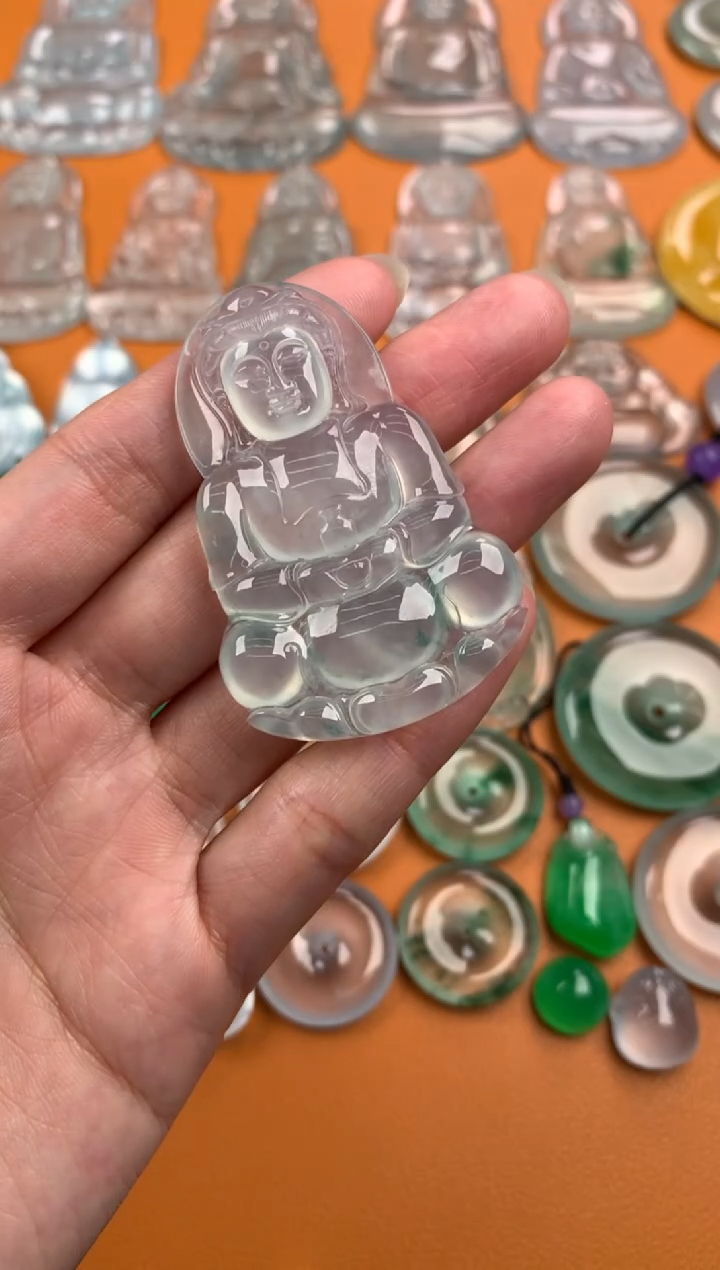 【闪购商品】翡翠颈饰未镶嵌52.7-35.5-6.0