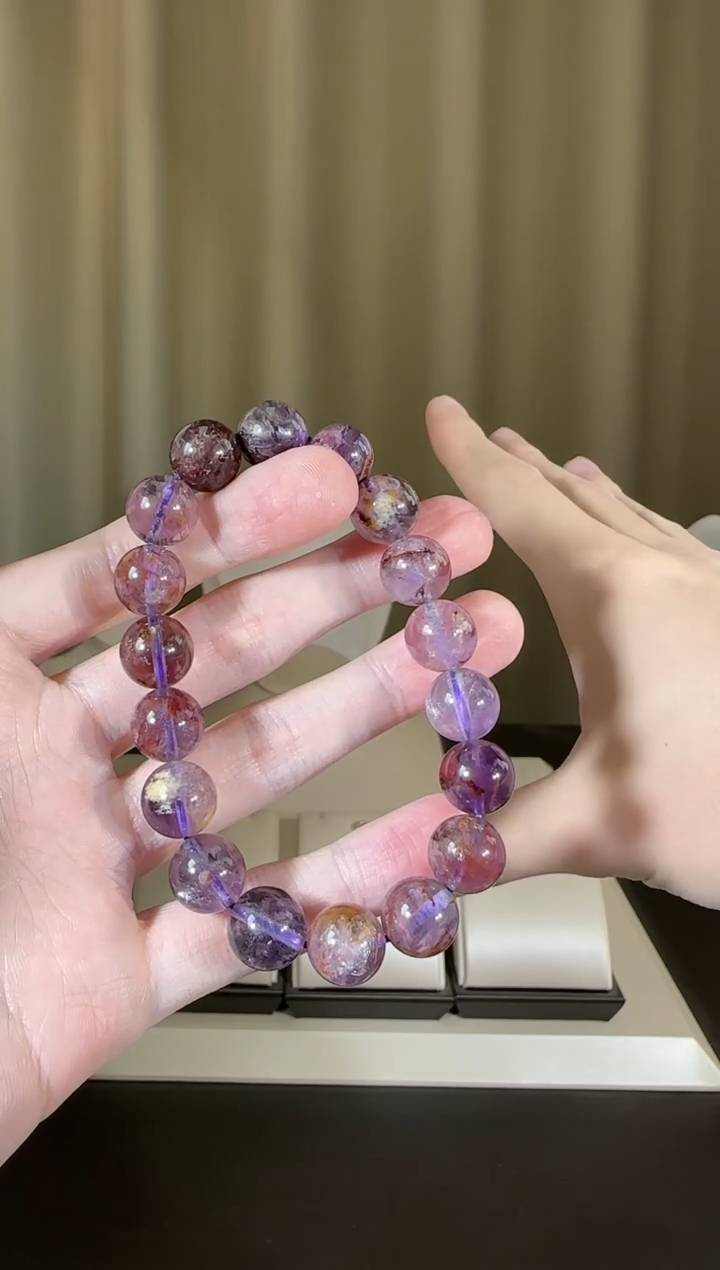【闪购商品】水晶手串未镶嵌12mm紫幽灵