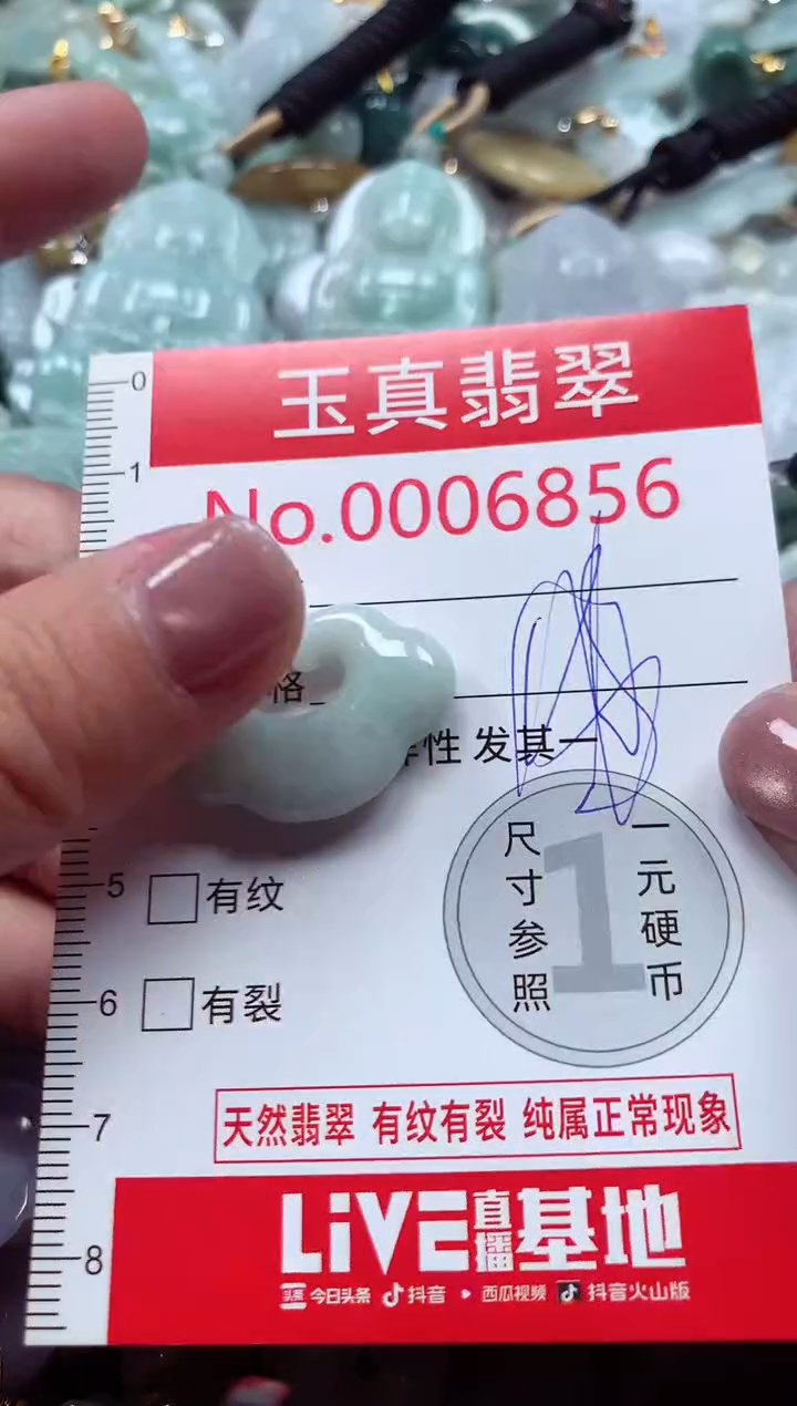 吊坠(不含链)未镶嵌翡翠6856