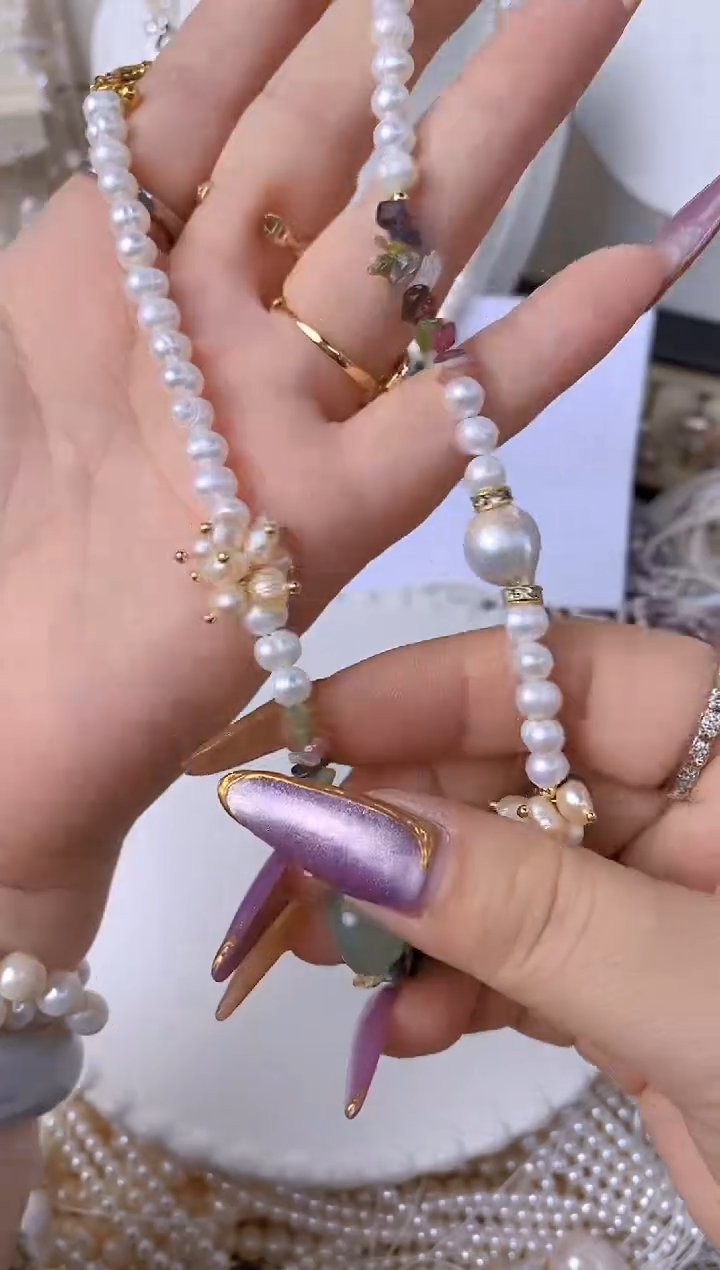 【闪购商品】淡水珍珠颈饰未镶嵌S22