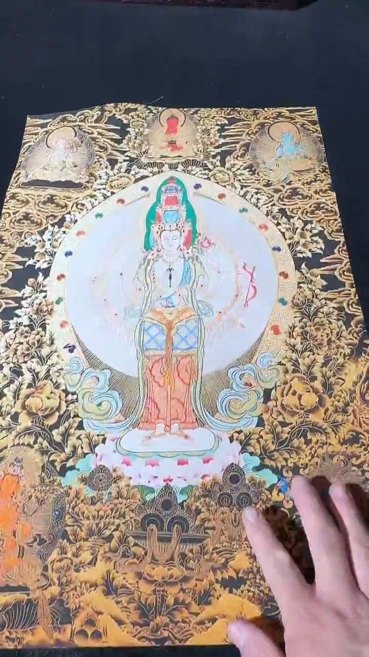 卷轴画藏式珍藏彩绘艺术馆1988