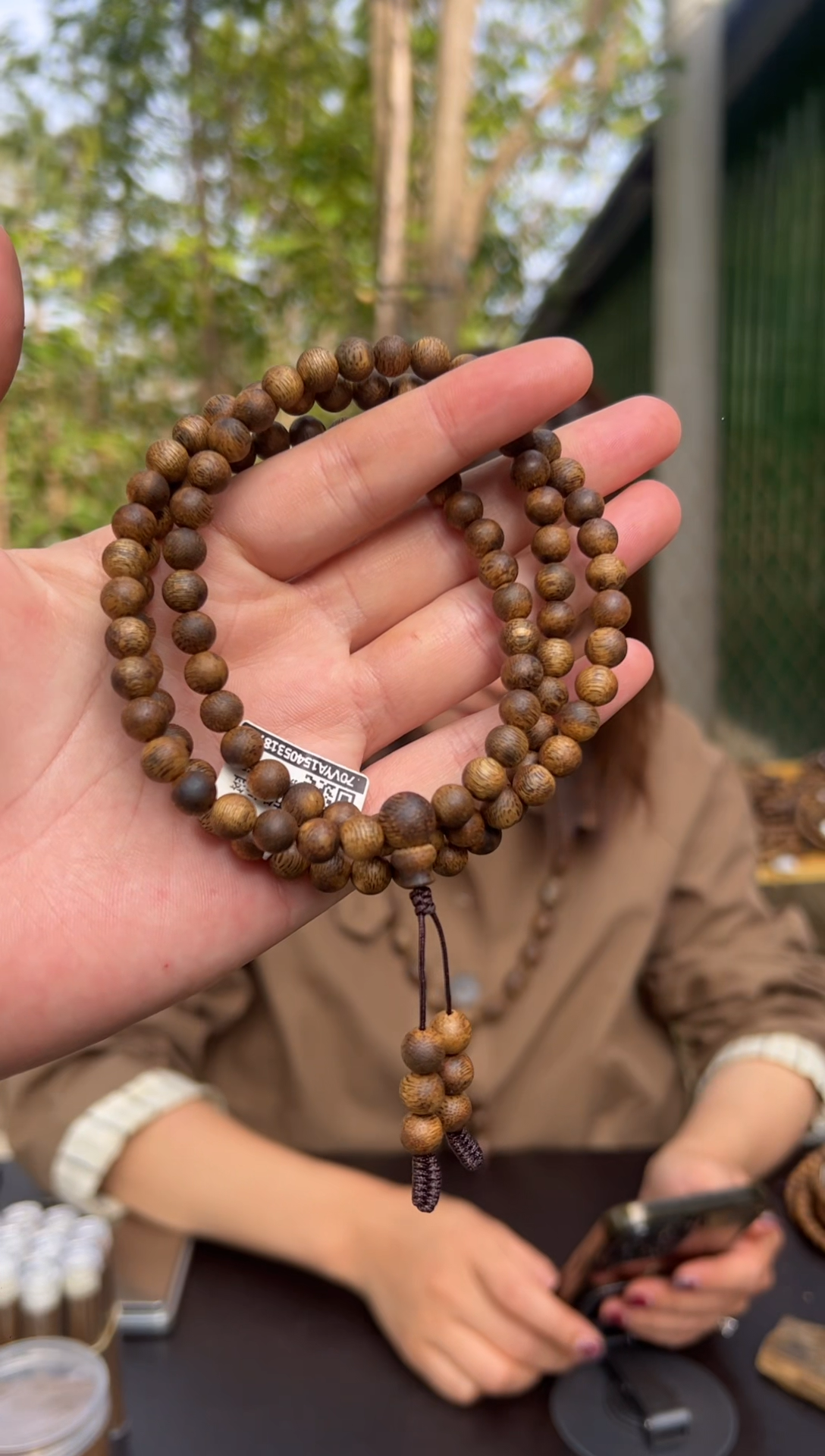 【闪购商品】沉香手串15克乌身圆叶0.7手串