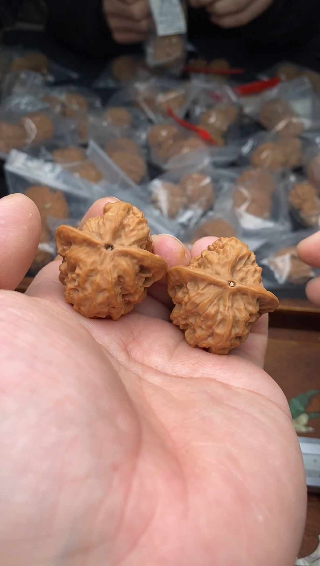 【闪购商品】文玩核桃把件B1145号36尺野狼