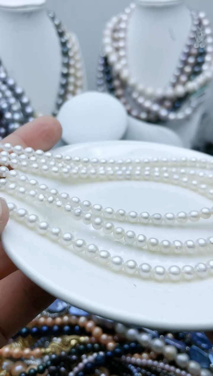 【闪购商品】淡水珍珠颈饰钛钢4