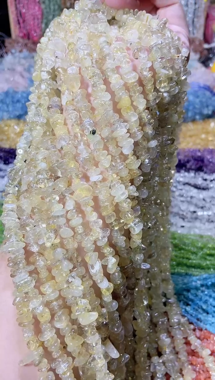 未镶嵌珠宝半成品水晶金发晶