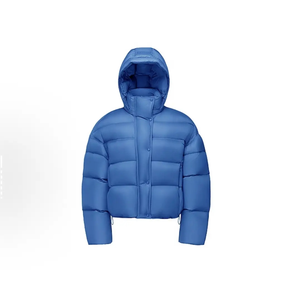 2025年冬季短款宽松显瘦云朵泡芙白鸭绒羽绒服