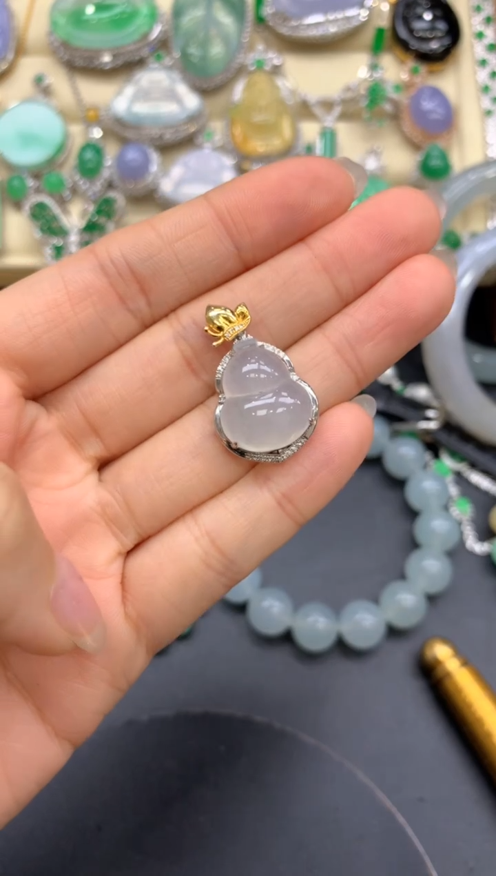 【闪购商品】翡翠颈饰18K金镶嵌317-中国好珍宝