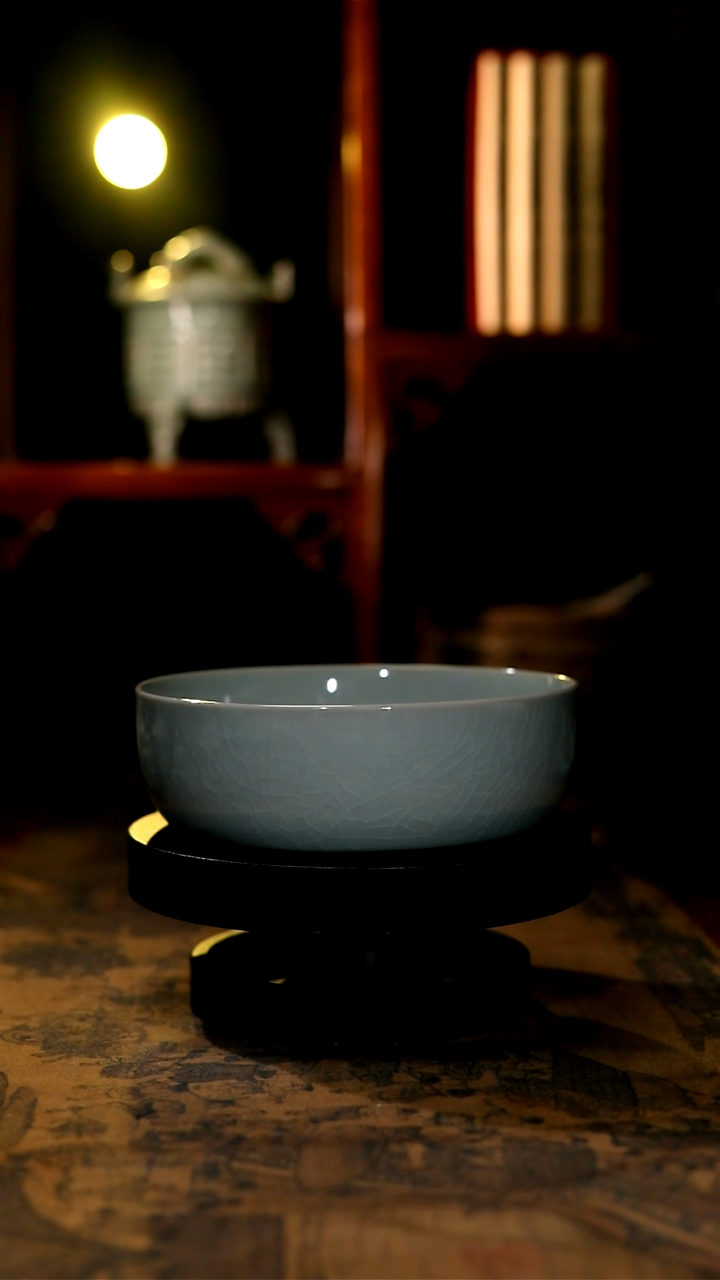 【闪购商品】洗原矿青绿釉深腹洗