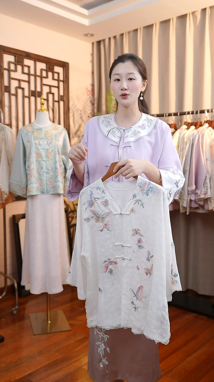 刺绣桑蚕丝非遗苏绣服饰