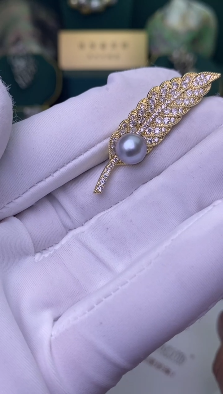 【闪购商品】海水珍珠胸饰未镶嵌8-9