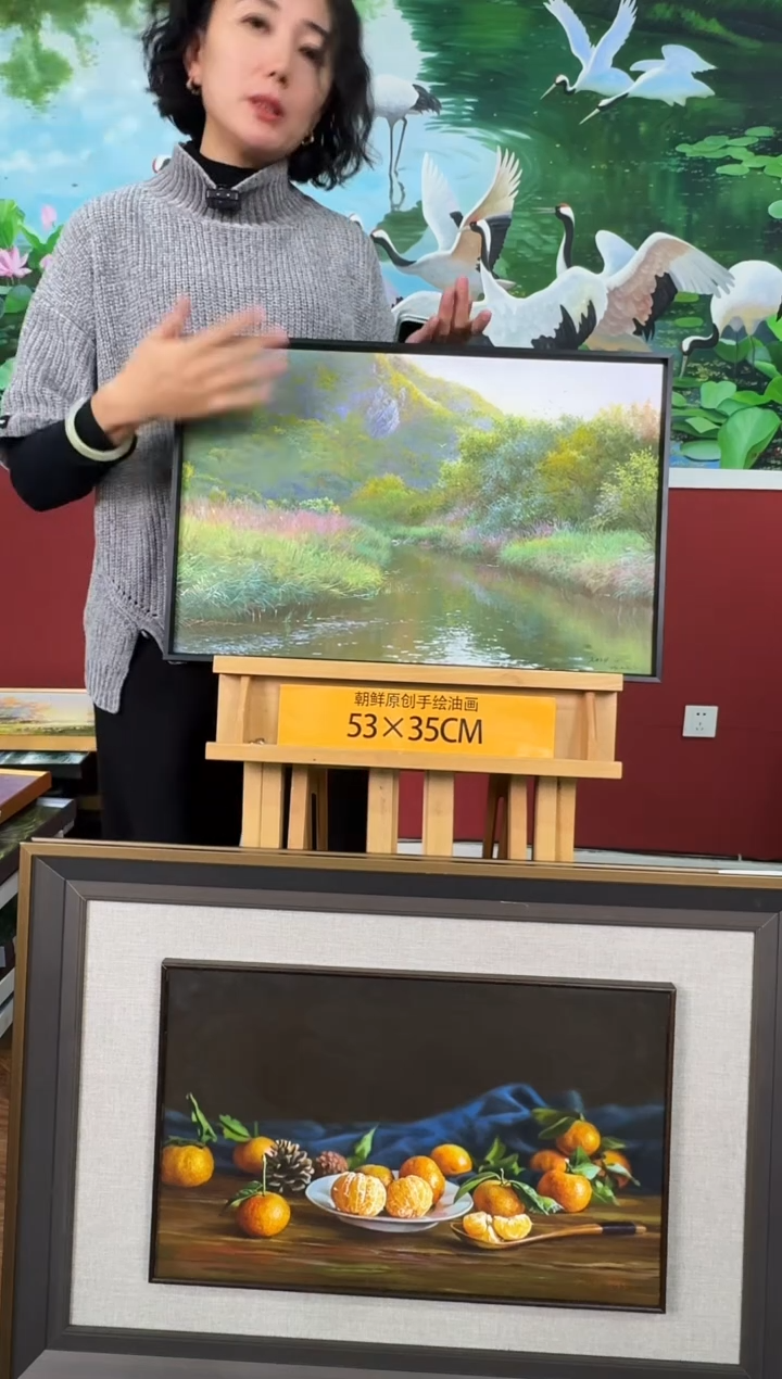 油画【217号】约53*35cm丨朝鲜原创纯手绘孤品油画丨顺丰包邮