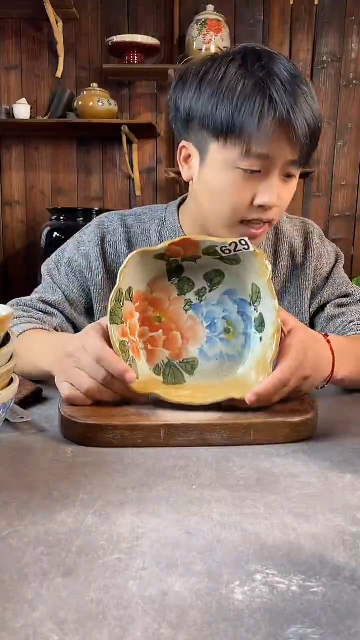 碗629，手工手绘，超值陶瓷