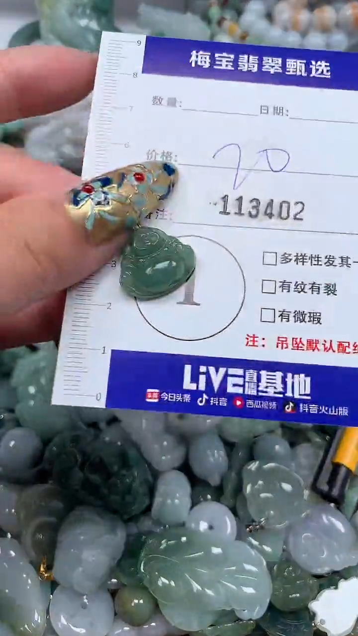 颈饰未镶嵌翡翠113402