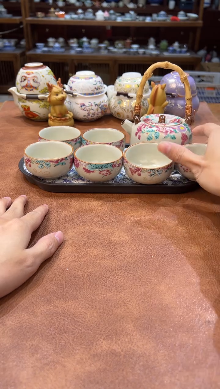 真的很便宜会开片的旅行茶具