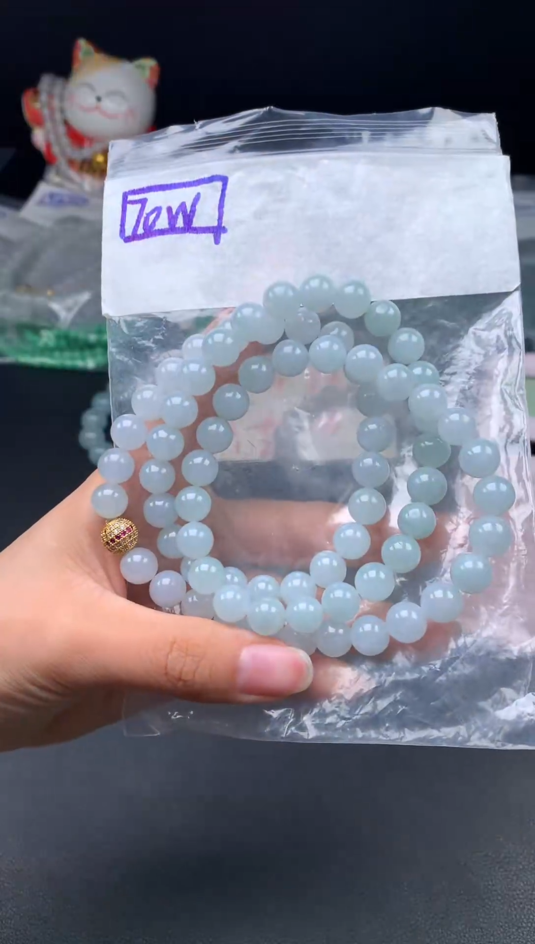 未镶嵌挂件翡翠35卡8.7