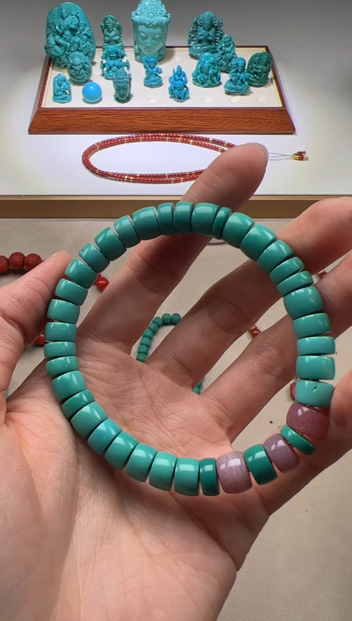 【闪购商品】绿松石手串手串未镶嵌手串手串