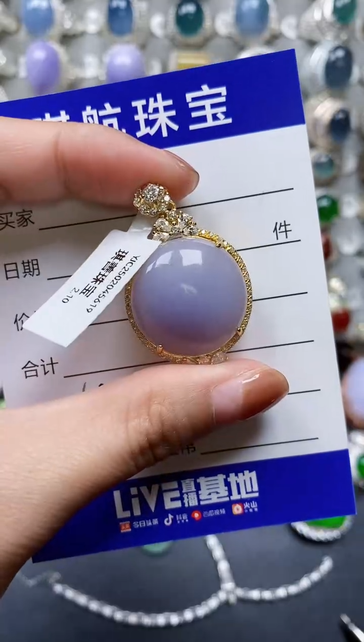 【闪购商品】翡翠颈饰银S925镶嵌0584