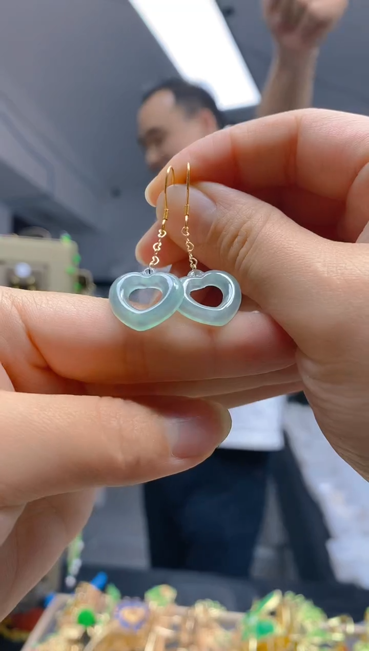 【闪购商品】翡翠耳饰合金0321翡翠耳钩