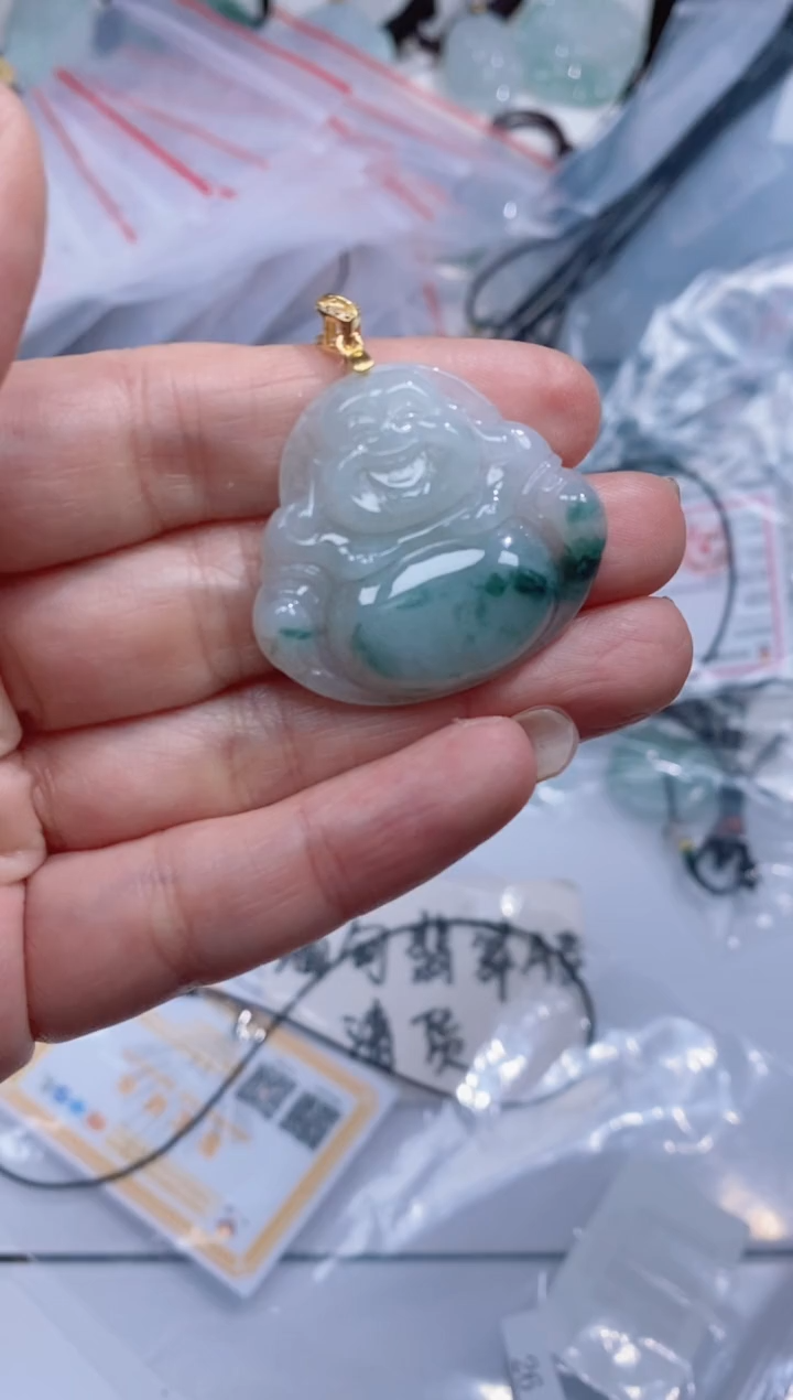 颈饰银S925镶嵌翡翠吊坠