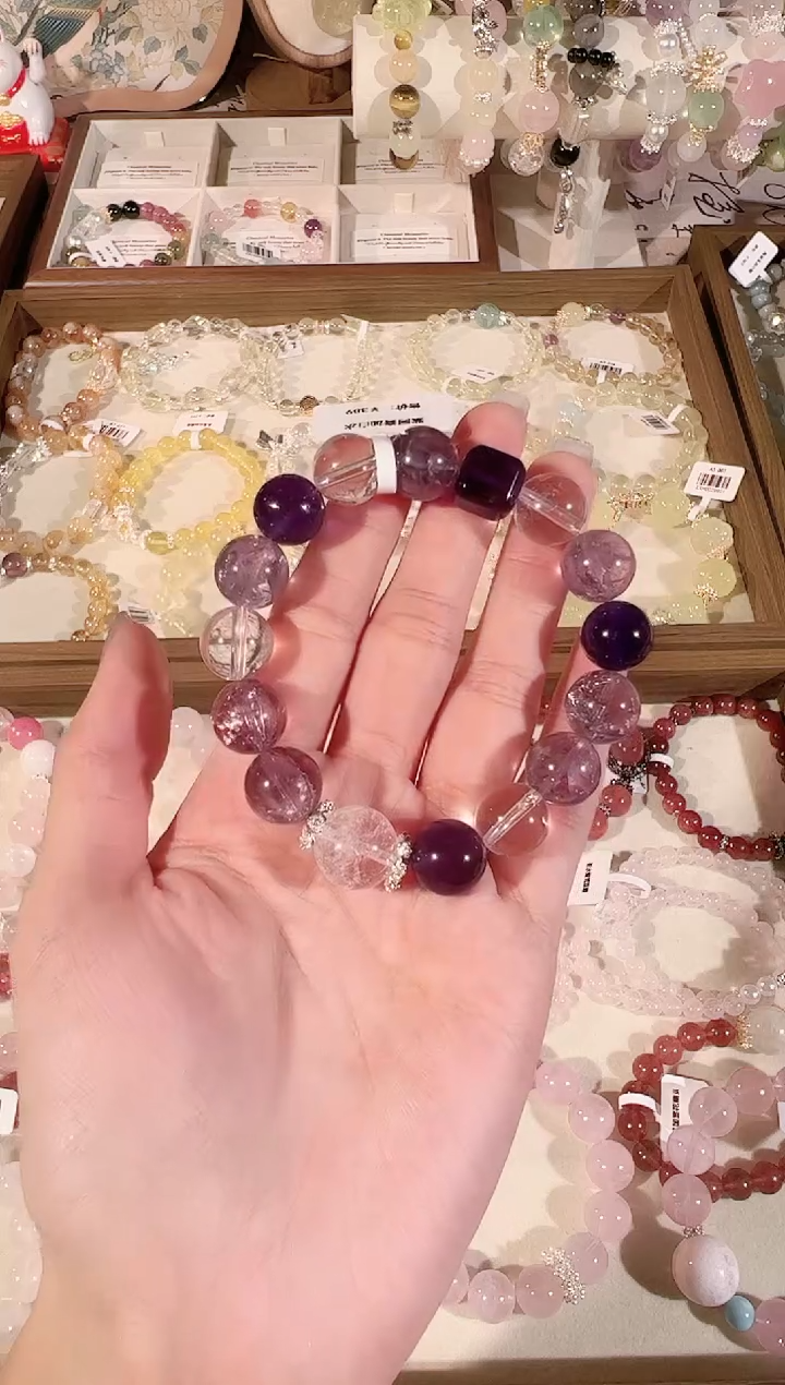 【闪购商品】水晶手链未镶嵌天然水晶 多样性发货发其一 颜色微差