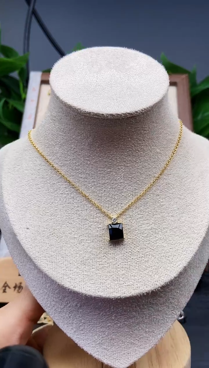 颈饰银S925镶嵌翡翠琳*酱12