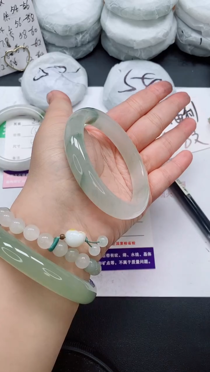 未镶嵌手镯石英质玉214/60-61