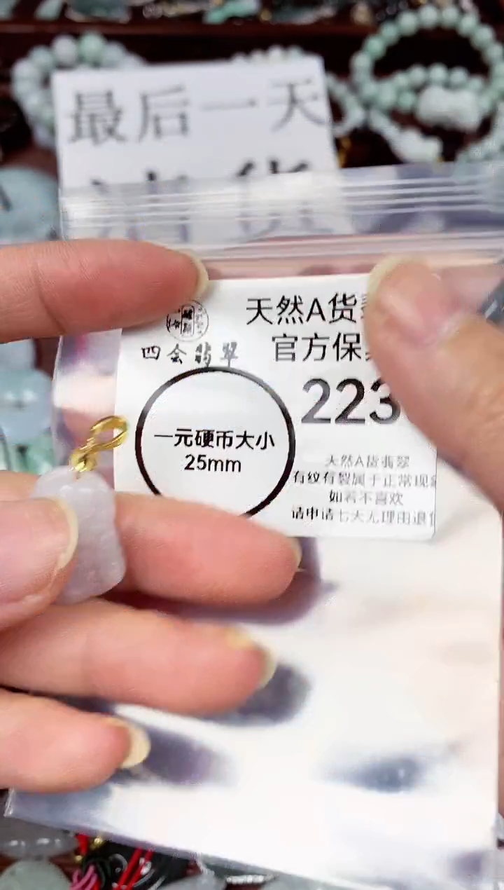 【闪购商品】翡翠颈饰未镶嵌天然A货翡翠2230