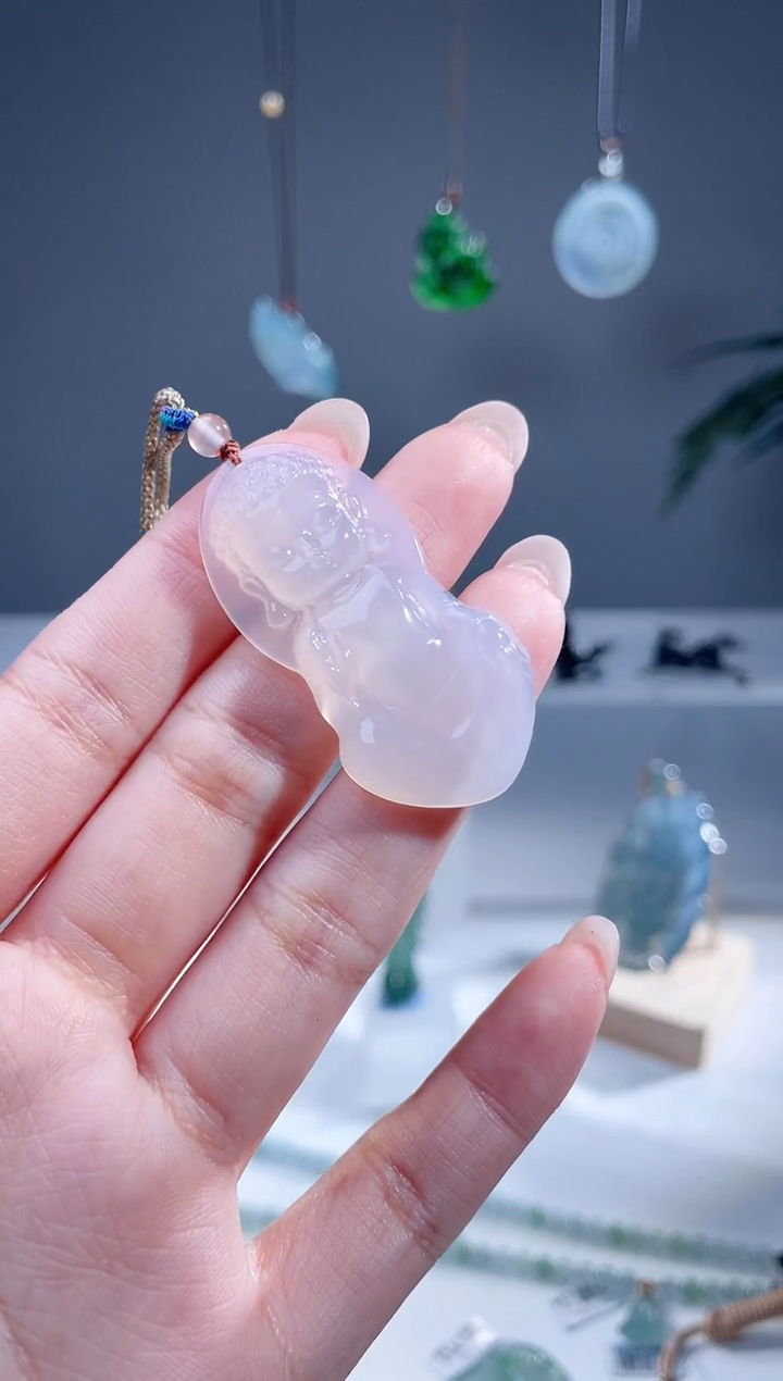 【闪购商品】玛瑙/玉髓颈饰未镶嵌宝宝佛      