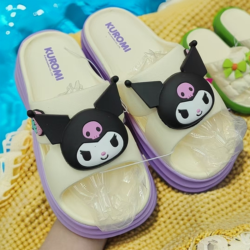 eva拖鞋女253107夏季外穿2025新款可爱卡通防滑厚底增高凉拖鞋