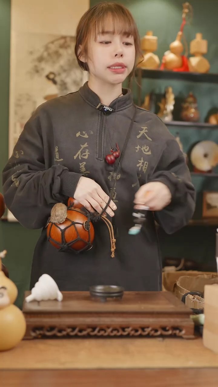 【闪购商品】183号精品天然大漆工艺防渗内胆酒葫芦~