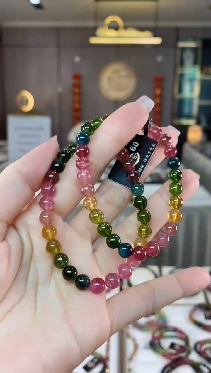【闪购商品】碧玺单圈手串6mm+未镶嵌（多样性发一条）hon