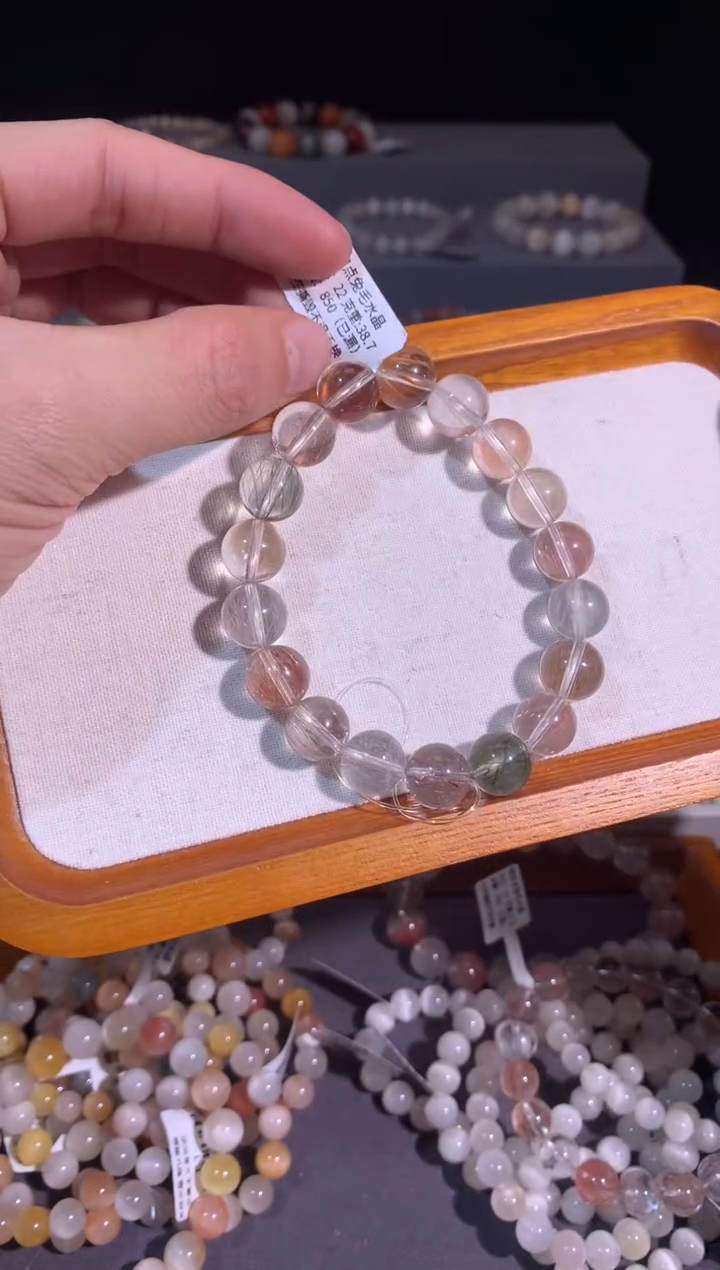 未镶嵌手串水晶15号链接 卡11咪+