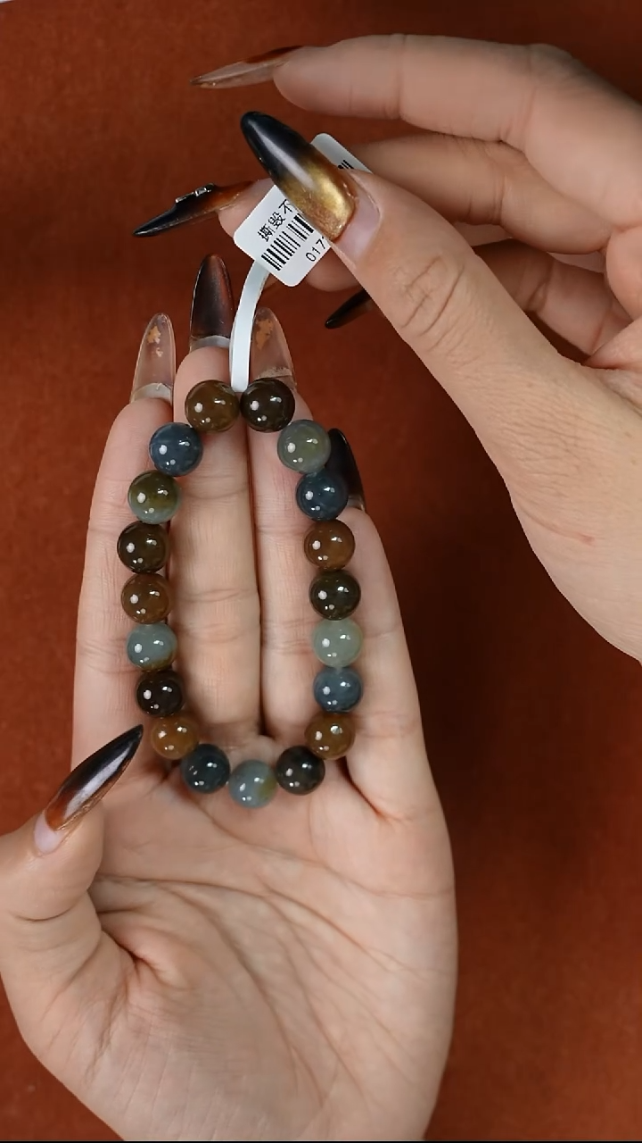 未镶嵌手串和田玉若羌微色差卡10