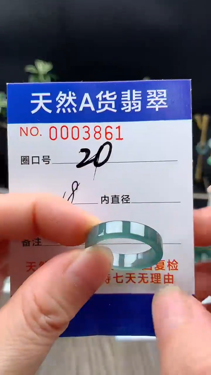 未镶嵌戒指翡翠20#