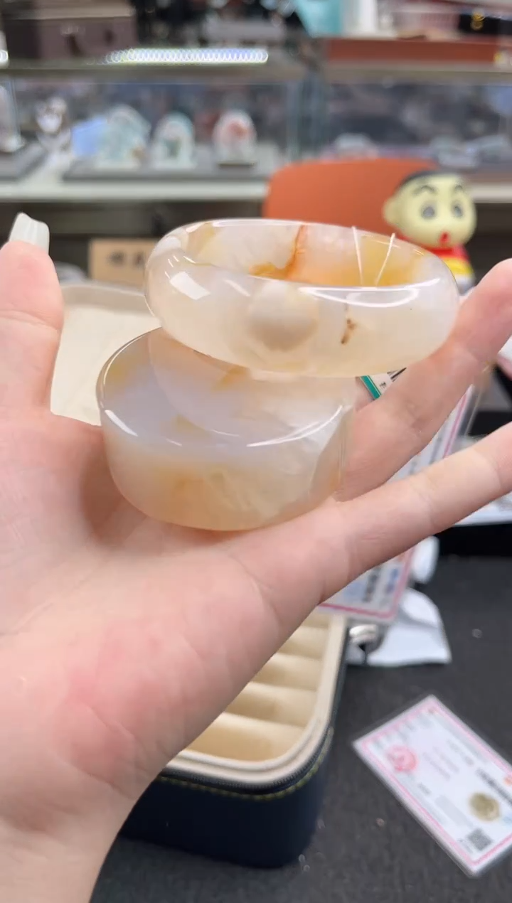 未镶嵌手镯石英质玉58圈口 （赠品镯心）351013