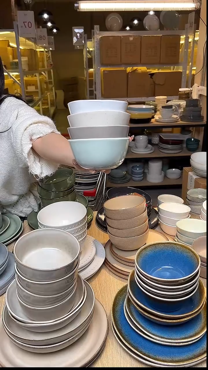 瓷168外贸尾货窑变釉下彩默外微瑕（混搭4件套）