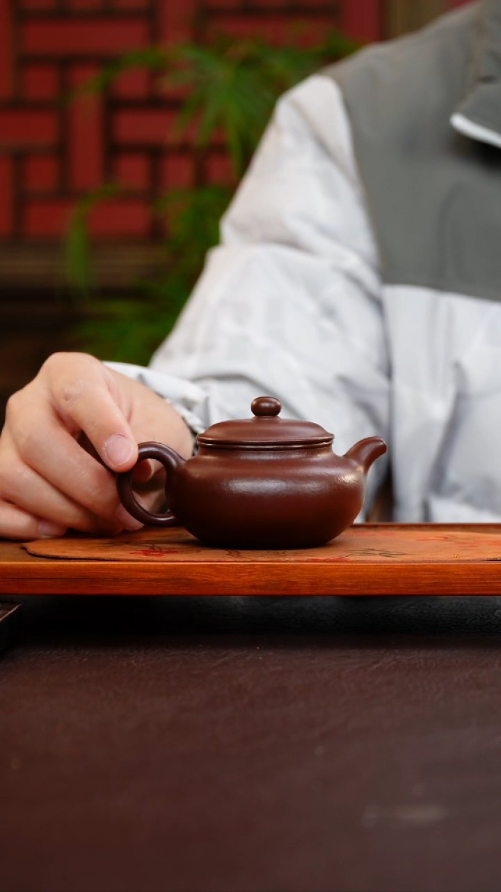 茶壶紫砂紫袍玉砂小仿古