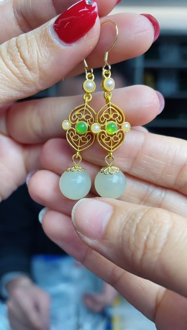 【闪购商品】和田玉`银S925镶嵌多样性发一件