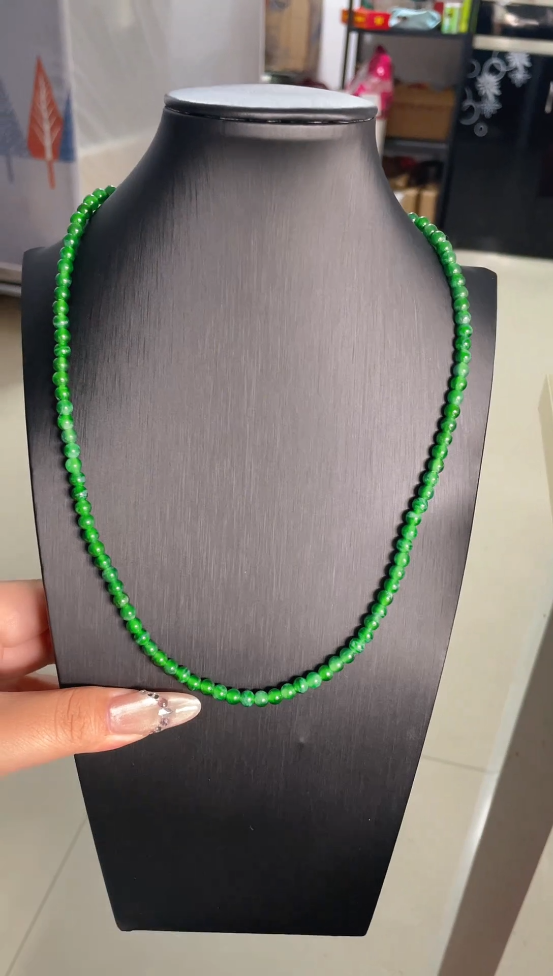 【闪购商品】翡翠颈饰未镶嵌天然A货翡翠5.3