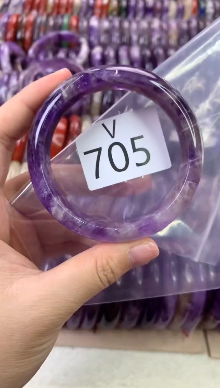 【闪购商品】水晶水晶手镯V未镶嵌705-59