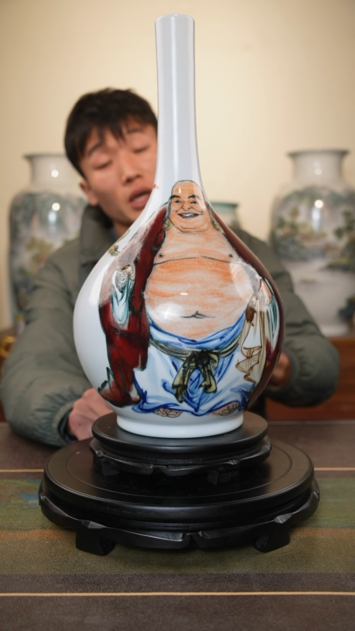 【闪购商品】摆件匠心瓷造确保手工手绘