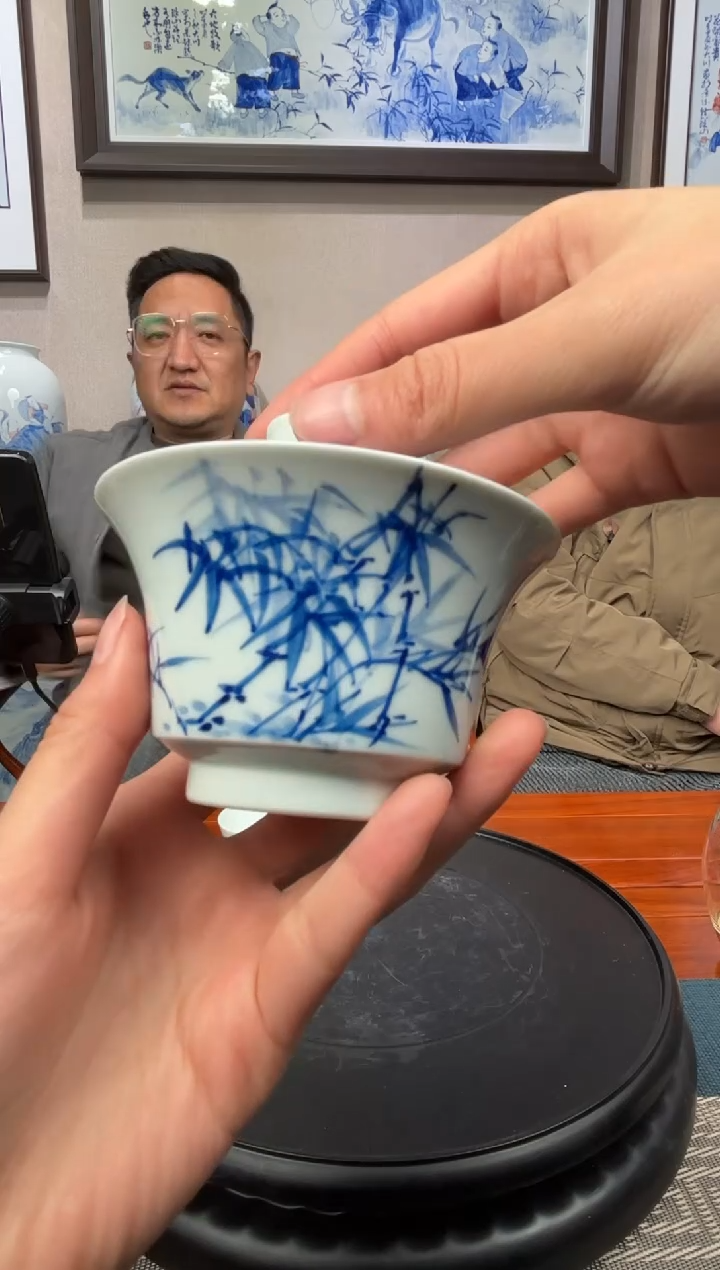 【闪购商品】盖碗A11【人间瓷画】《杨大川》