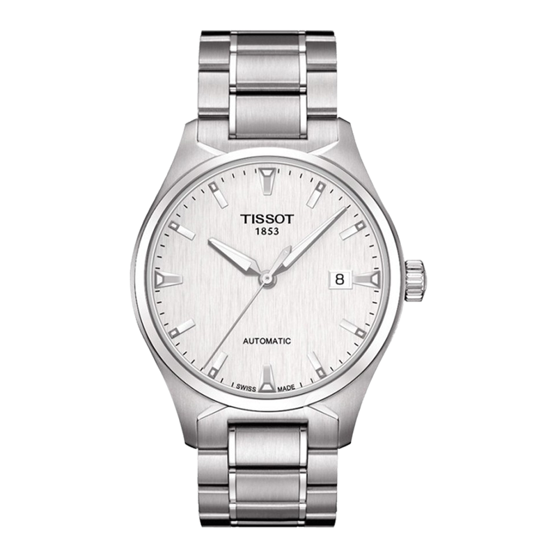 99新 Tissot/天梭 天博系列男士刻度白钢带T060.407.11.031.00