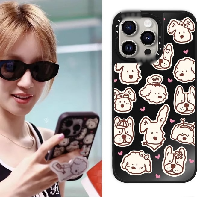 宋雨琦明星同款点点派对适用苹果iPhone16 pro max手机壳