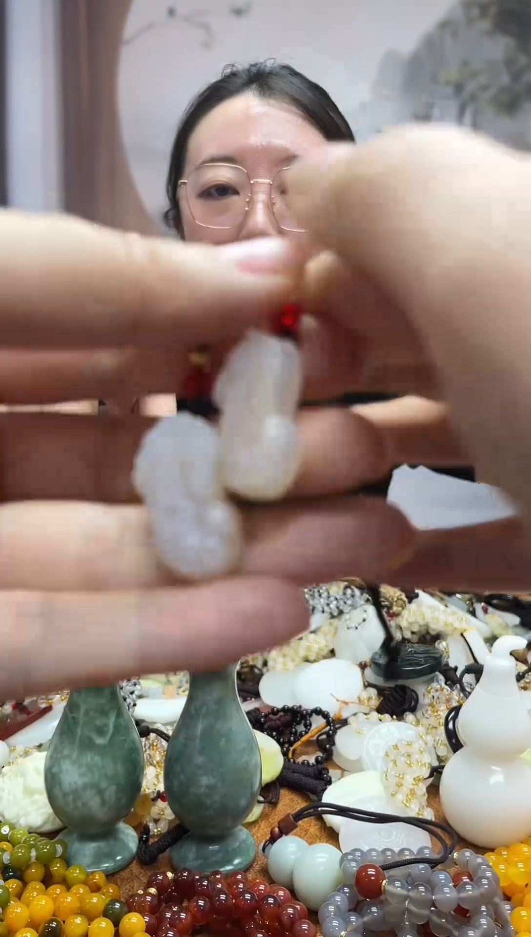 未镶嵌岫玉吊坠多样性发货拍一发一